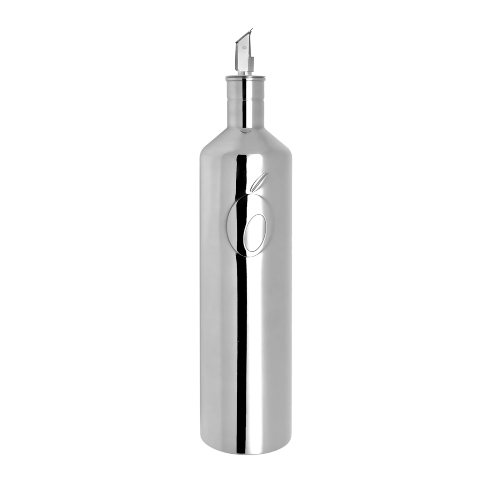 Huilier 50 cl inox -  50.00 cl Argent / Métallique Rond Acier Inoxydable (inox  Ipac 6.00x6.00 cm