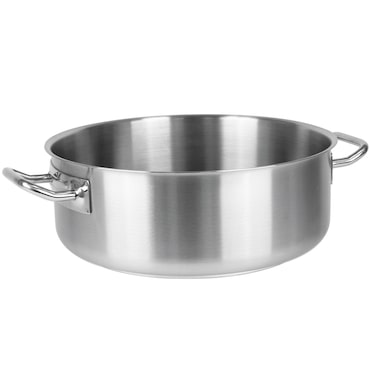 Rondeau en inox grand volume  Ø40cm