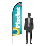 thumbnail of Drapeau Piscine 2m40 - mât + voile - Drapeaupublicitaire