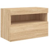 thumbnail of Helloshop26 - Multimedia tv-meubel tv-plank dressoir tv-kast eetkamer woonkamer slaapkamer wandmontage met ledverlichting Sonoma 02_0028020