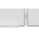 thumbnail of Tableau Blanc Emaillé Scolaire Type Triptyque avec Cadre en Aluminium 150x100cm//300cm