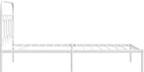 thumbnail of vidaXL Bettgestell mit Kopfteil Metall Weiß 100x200 cm