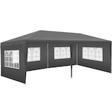 thumbnail of tectake Pabellón 6 x 3 m NOVARA con 5 paneles laterales y repelente al agua 600 x 300 x 250 cm Gris