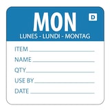 thumbnail of Vogue auflösbare Etiketten Montag blau