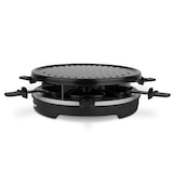 thumbnail of Wëasy Raclette Gerät und Grill LUGA40, 6 Personen, Antihaftbeschictung, 900 W, rund Edelstahl, schwarz