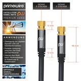 thumbnail of Primewire SAT-Kabel, Koax, F-Stecker, Premium HDTV SAT Koaxialkabel, 4fach Schirmung, 135dB, 75 Ohm - 15m