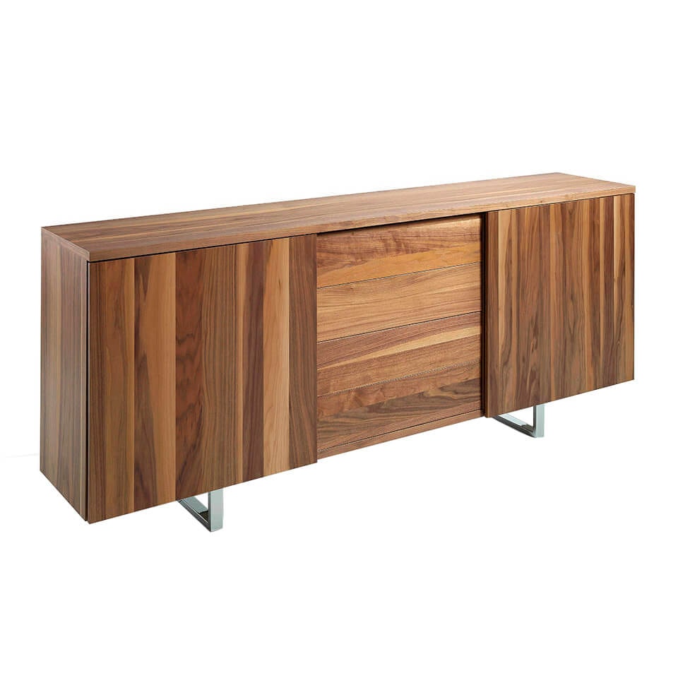 Angel Cerdá  Sideboard aus Nussbaumholz Stahlbeinen 3056C