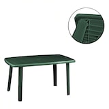 thumbnail of Ensemble de 6 fauteuils Ratak avec table ovale rectangulaire vert Cayman