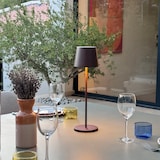 thumbnail of Lumisky 6 KELLY Lampada da tavolo + base di ricarica Acciaio H38CM Marrone