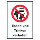 thumbnail of Essen und Trinken verboten Schild A6 (105x148mm)