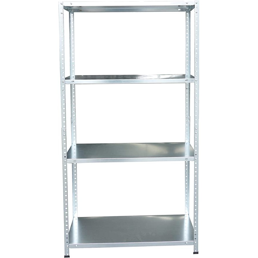 Garden Friend Étagère en métal 4 étagères Gris métallisé