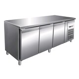 thumbnail of Tavolo refrigerato in acciaio inox aisi 304 - per snack - ventilato - mod. m g-snack3100tn - 3 porte - lt 339 - temp -2°/+8°c - cm 179,5 x 60 x 86