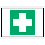 thumbnail of Erste Hilfe Symbol Aufkleber A0 (841x1189mm)