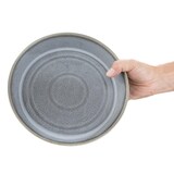 thumbnail of Bols plats ronds anthracite Olympia Cavolo 220mm (lot de 4)