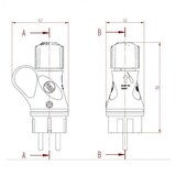 thumbnail of Fiche mâle Hi Pro IP44 16A 250V - Utilisation extérieure et qualité professionnelle