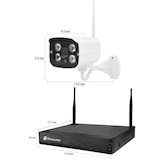 thumbnail of Kit Vidéosurveillance Sans Fil 1080P HD - Enregistrement 4 Voies - Accès Smartphone YONIS