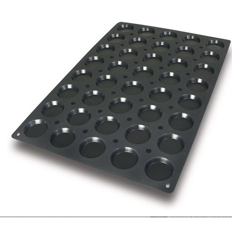 LACOR stampo in silicone platinico NERO 60x40 per FLORENTINA 40 cavità 60x11 mm, 25 ml