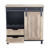 thumbnail of Mobile credenza da interno bar pub in acciaio e legno con 2 cassetti ed 1 anta scorrevole Linea Industrial