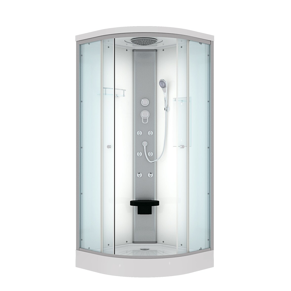 Duschkabine Fertigdusche Dusche Komplettkabine D10-00T0 80x80 cm ohne 2K Scheiben Versiegelung