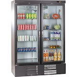 thumbnail of KBS Glastürkühlschrank KU 1200 G mit Drehtüren, 1370 x 735 x 2055 mm (BxTxH), steckerfertig - 230 V