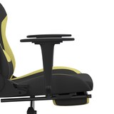 thumbnail of vidaXL Gaming-Stuhl mit Fußstütze Schwarz und Hellgrün Stoff