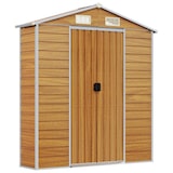 thumbnail of Helloshop26 - Abri de jardin cabane cabanon maison de stockage remise extérieur hangar outils robuste clair 191 x 895 x 198 cm acier 02_0022297