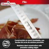 thumbnail of Magefesa Filo - Cuchillo Jamonero 25cm, Acero Inoxidable, Resistente, Estable, Mangos Modernos de Color Negro, Máxima Precisión, Afilado a la Piedra