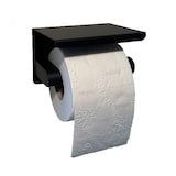 thumbnail of HGMD WC Rolhouder met Plankje - Zwart - Zelfklevend / Boren / Zonder Boren - Toiletrolhouder zwart - Toiletrolhouder zonder boren
