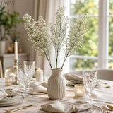 thumbnail of LAYBA Kunstblumen 3er Set Weiß Creme 65 cm Schleierkraut Dekozweige