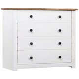 thumbnail of vidaXL Beistellschrank Weiß 80×40×73 cm Panama-Kiefer