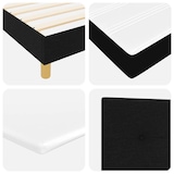 thumbnail of vidaXL LED Boxspringbett mit Kopfteil Schwarz 120 x 200 cm Stoff