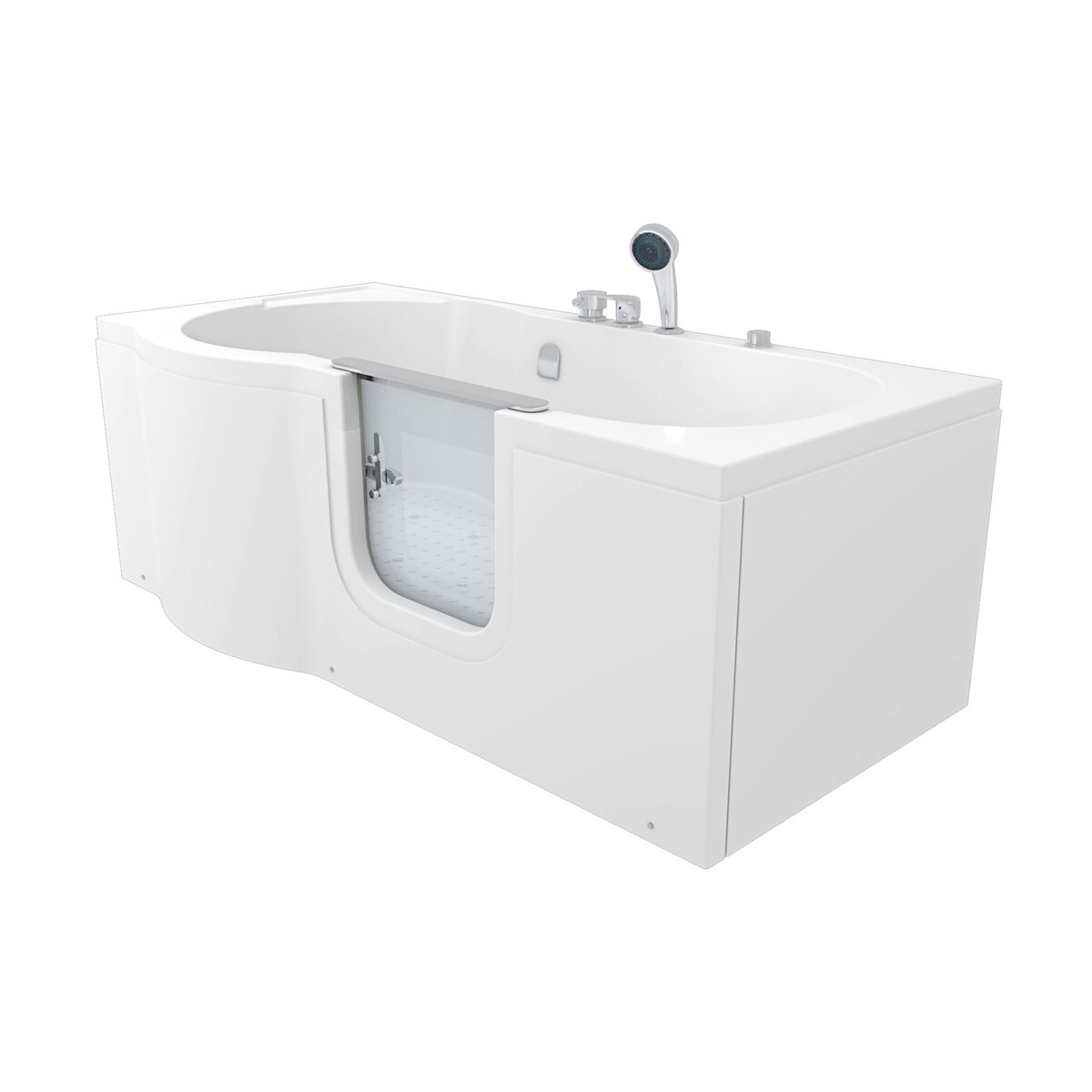 AcquaVapore Seniorenwanne mit Tür Whirlpool S12-EH-AIR-R Badewanne 85x170cm