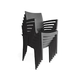 thumbnail of METRO PROFESSIONAL Gastro Stapelstoel met armleuningen Iluna, kunststof, zwart