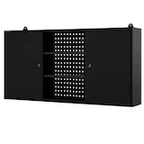 thumbnail of Hängeschrank Werkstatt abschließbar OLIS - Metallschrank hängend | Werkstattschrank Werkzeugschrank Wandschrank Garage, 60x120x20cm Schwarz
