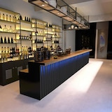 thumbnail of 【HCTG 100】Kasse Großer Kassentisch Bartheke Bartisch Bar Empfangstheke Schwarz 100*60*100cm