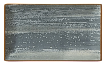 METRO Professional Plato llano Madleen, cerámica de gres, 25 x 14.5 cm, gris, 6 unidades