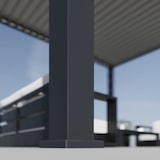 thumbnail of Weide E-Deluxe Plus | elektrische Pergola mit LED | Voll Aluminium | 4 x 4 M | motorisiertes Lamellendach anthrazit