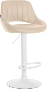 thumbnail of Barhocker Milet Kunstleder creme/weiß