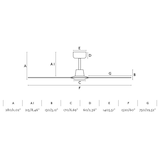 thumbnail of Ventilateur de plafond acier marron, pales en bois, moteur DC silencieux, lumière intégrée, 5 vitesses, télécommande, pour 17,6–28 m², FARO-33519 FARO