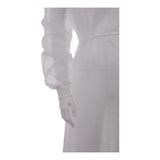 thumbnail of Einweg-Schutzkittel in Weiß zum Binden mit Trikot-Bündchen, PP-Vlies 25g/m² - Gr. L - VE 180 Stück