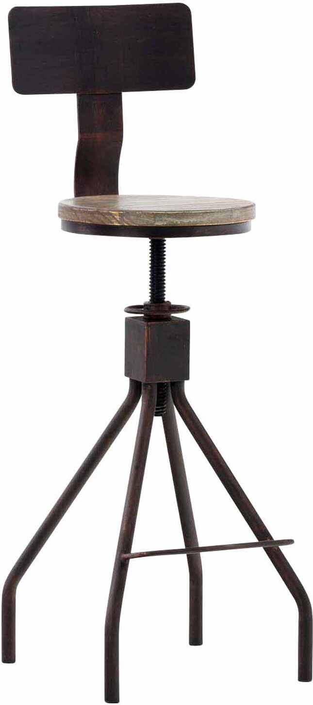 CHEFGASTRO Barhocker NICE HxBxT 93x45x45cm Metall Bronze Barstuhl