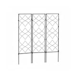thumbnail of Relaxdays Rankgitter Metall, 3er Set, zum Stecken, Rankhilfe für Kletterpflanzen, 122 x 31 cm, Spalier Garten, schwarz