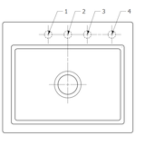 thumbnail of Villeroy&Boch Rechteckiges Spülbecken, Keramikspüle Subway Style 60 S Crema 60x51cm, Unterschrankbreite 60cm