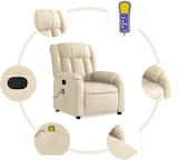 thumbnail of vidaXL Massage-Relaxsessel, cremefarbener Stoff