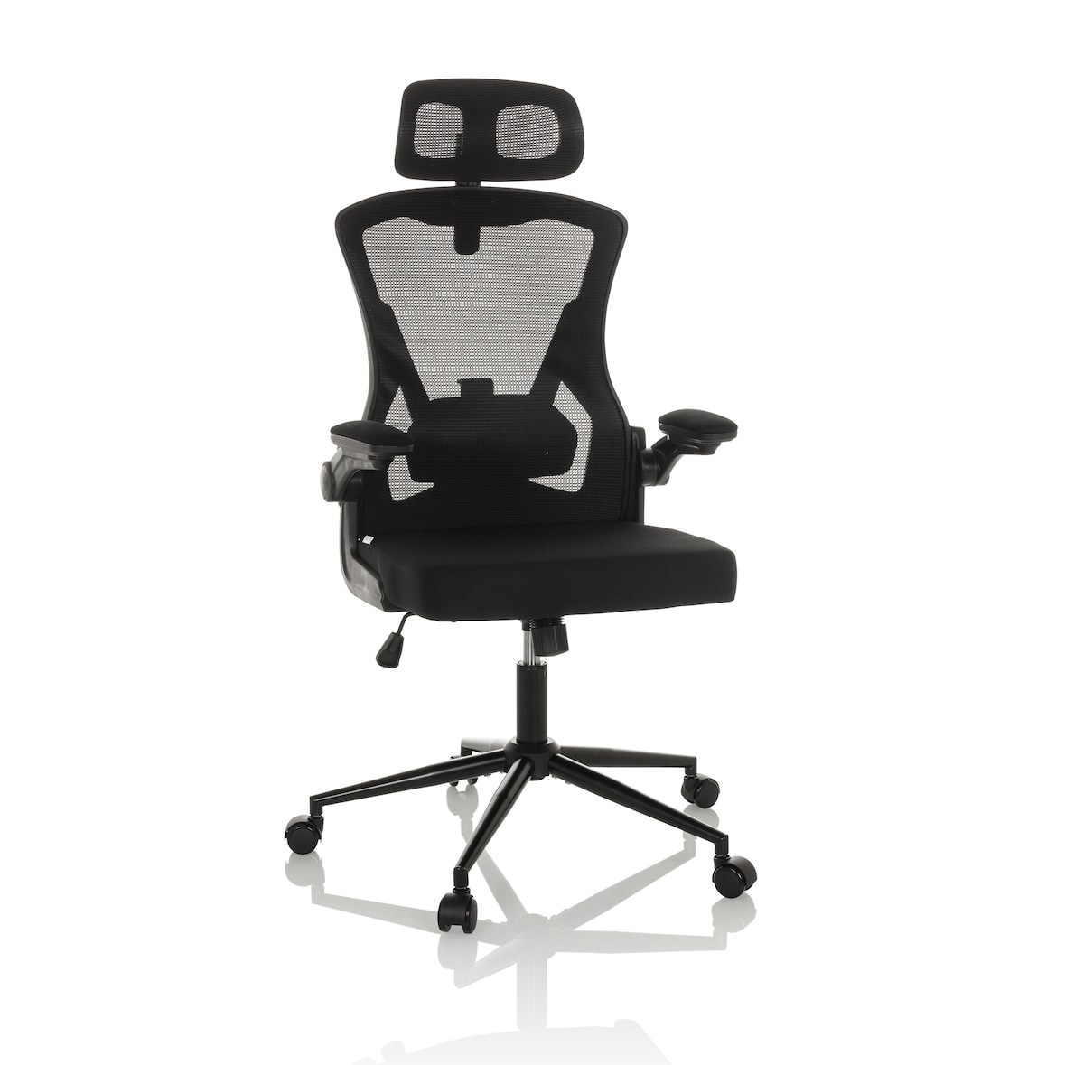 Sedia da ufficio / Poltrona direzionale ARIGANO Tessuto a rete / Tessuto nero hjh OFFICE