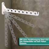 thumbnail of PRIOstahl Kleiderlüfter Klapphaken klappbare Kleiderstange weiß 1 Stück inkl. Befestigungsmaterial