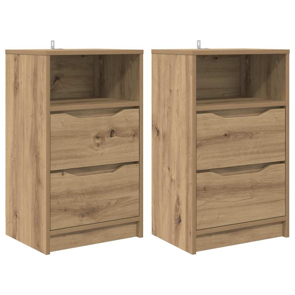 vidaXL Nachttische 2 pcs Artisan-Eiche 40 x 30 x 467 cm Holzwerkstoff