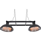 thumbnail of Aquecedor de pátio Sunred Indus II brilhante pendurado preto 3000 watts