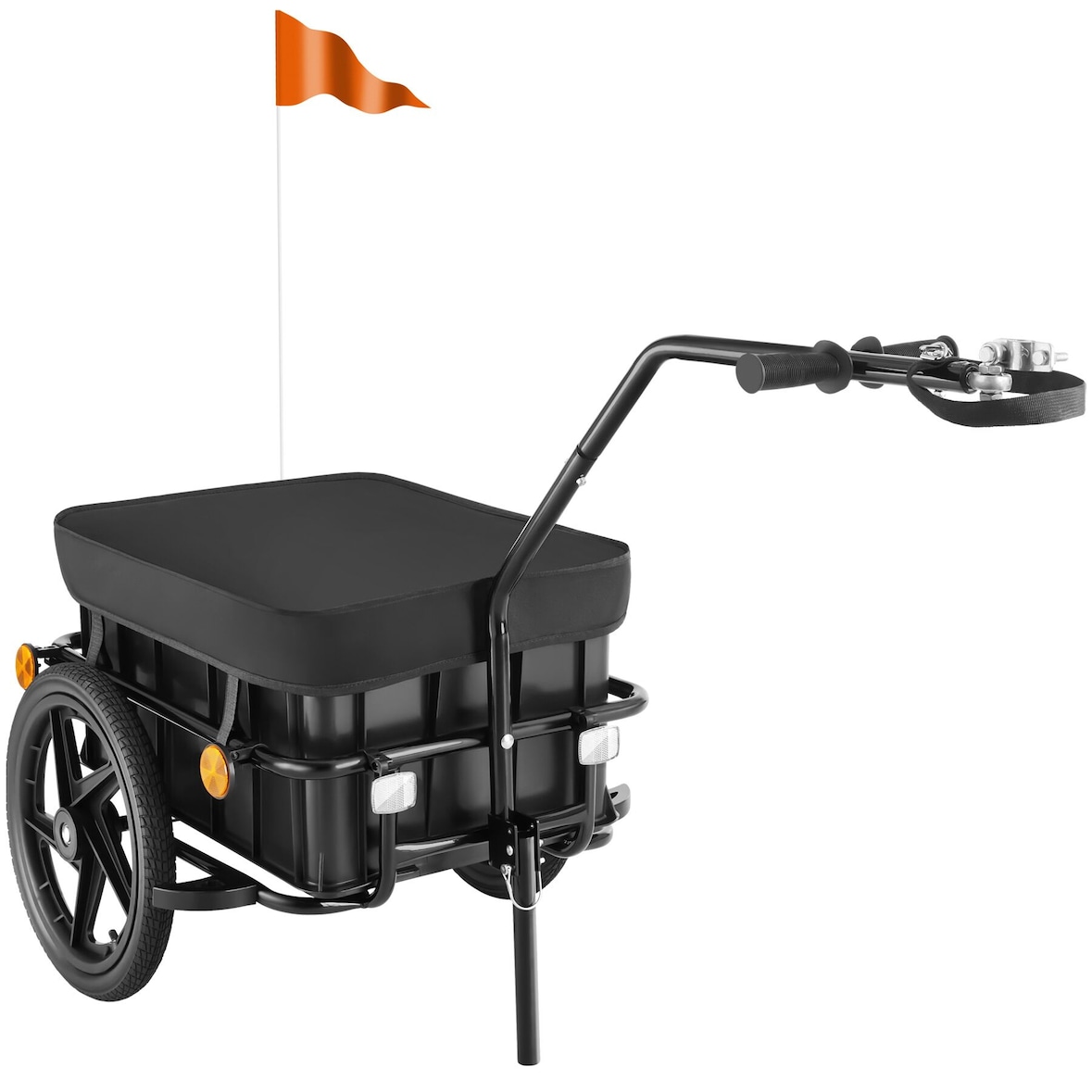 tectake Rimorchio per biciclette CargoXpress, multifunzionale, fino a 50 kg - 405028