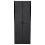 thumbnail of vidaXL Gartenschrank Schwarz 65x45x172 cm PP Rattan